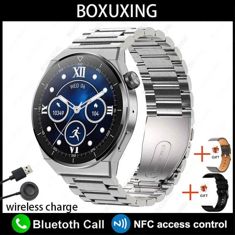 For Huawei Xiaomi NFC Smart Watch Men GT3 Pro AMOLED 390*390 HD Screen Heart Rate Bluetooth Call IP68 Waterproof SmartWatch 2023