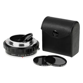 Fotodiox DLX Stretch Lens Adapter - Compatible with Canon EF & EF-S Mount Lens to L-Mount Alliance Mirrorless Cameras with Macro Focusing Helicoid and Magnetic Drop-In Filters