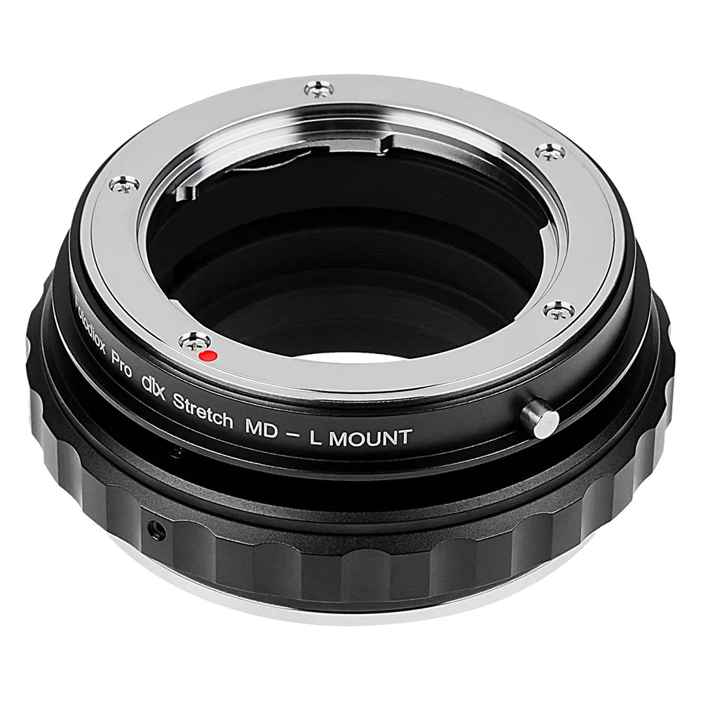 Fotodiox DLX Stretch Lens Adapter - Compatible with Minolta Rokkor (SR / MD / MC) Lens to L-Mount Alliance Mirrorless Cameras with Macro Focusing Helicoid and Magnetic Drop-In Filters