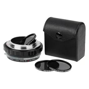 Fotodiox DLX Stretch Lens Adapter - Compatible with Pentax K Auto Focus (PK AF) Mount Lens to L-Mount Alliance Mirrorless Cameras with Macro Focusing Helicoid and Magnetic Drop-In Filters