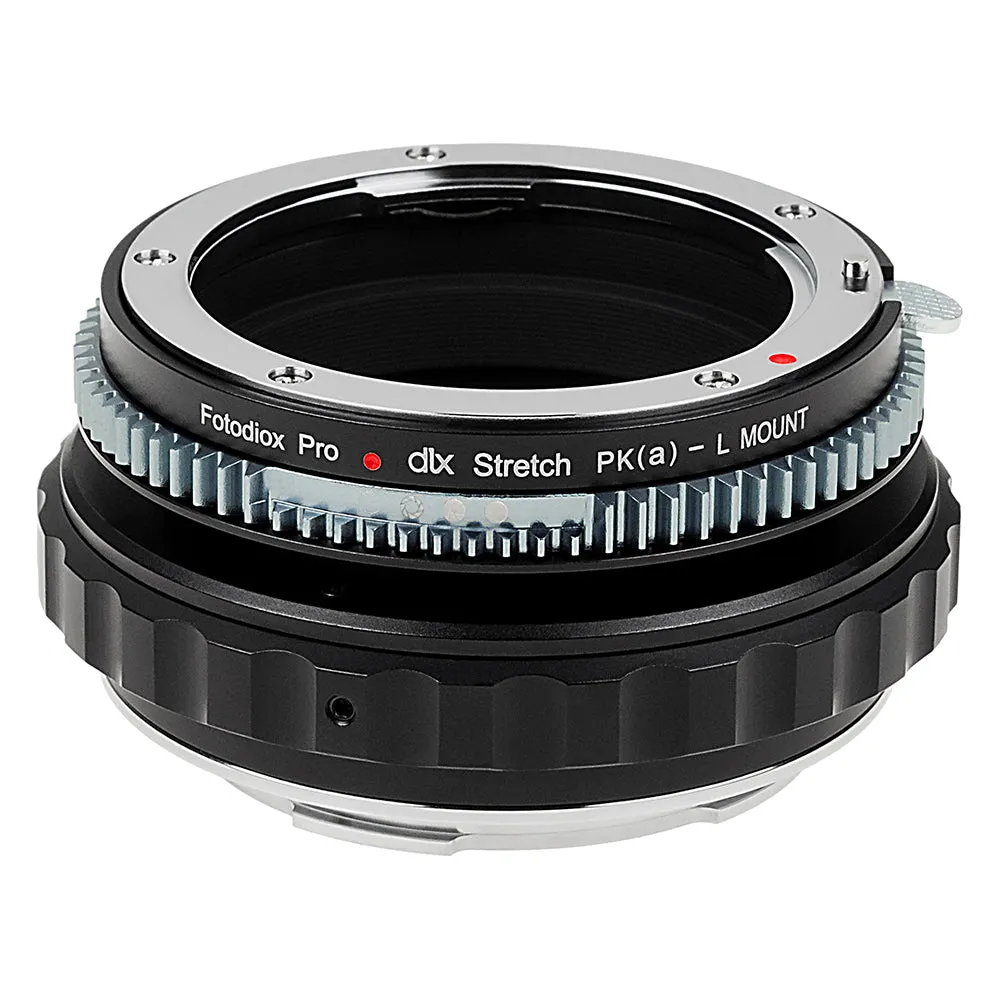 Fotodiox DLX Stretch Lens Adapter - Compatible with Pentax K Auto Focus (PK AF) Mount Lens to L-Mount Alliance Mirrorless Cameras with Macro Focusing Helicoid and Magnetic Drop-In Filters