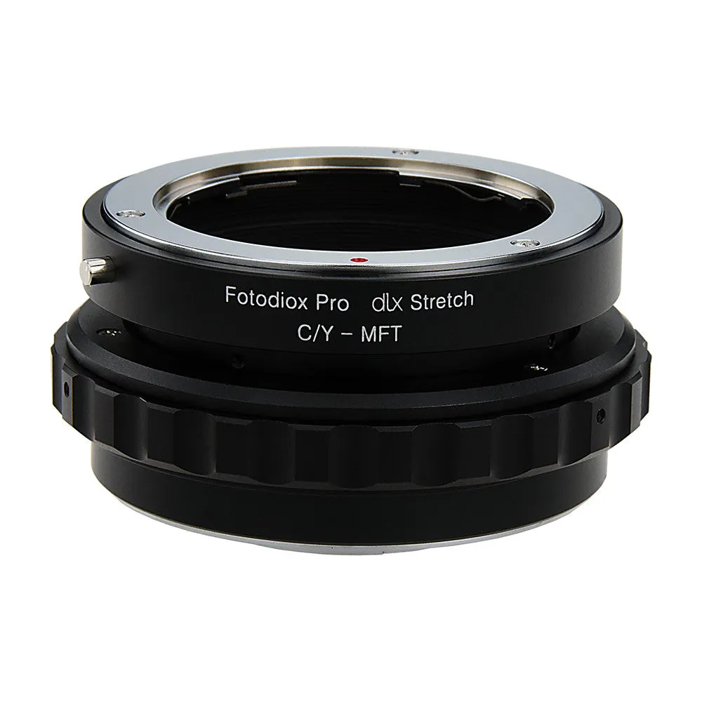 Fotodiox DLX Stretch Lens Mount Adapter - Contax/Yashica (CY) SLR Lens to Micro Four Thirds (MFT, M4/3) Mount Mirrorless Camera Body with Macro Focusing Helicoid and Magnetic Drop-In Filters