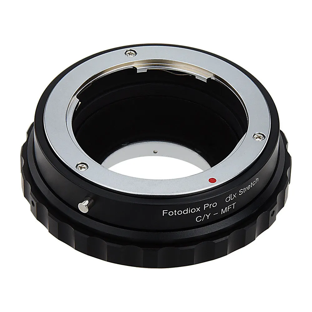 Fotodiox DLX Stretch Lens Mount Adapter - Contax/Yashica (CY) SLR Lens to Micro Four Thirds (MFT, M4/3) Mount Mirrorless Camera Body with Macro Focusing Helicoid and Magnetic Drop-In Filters