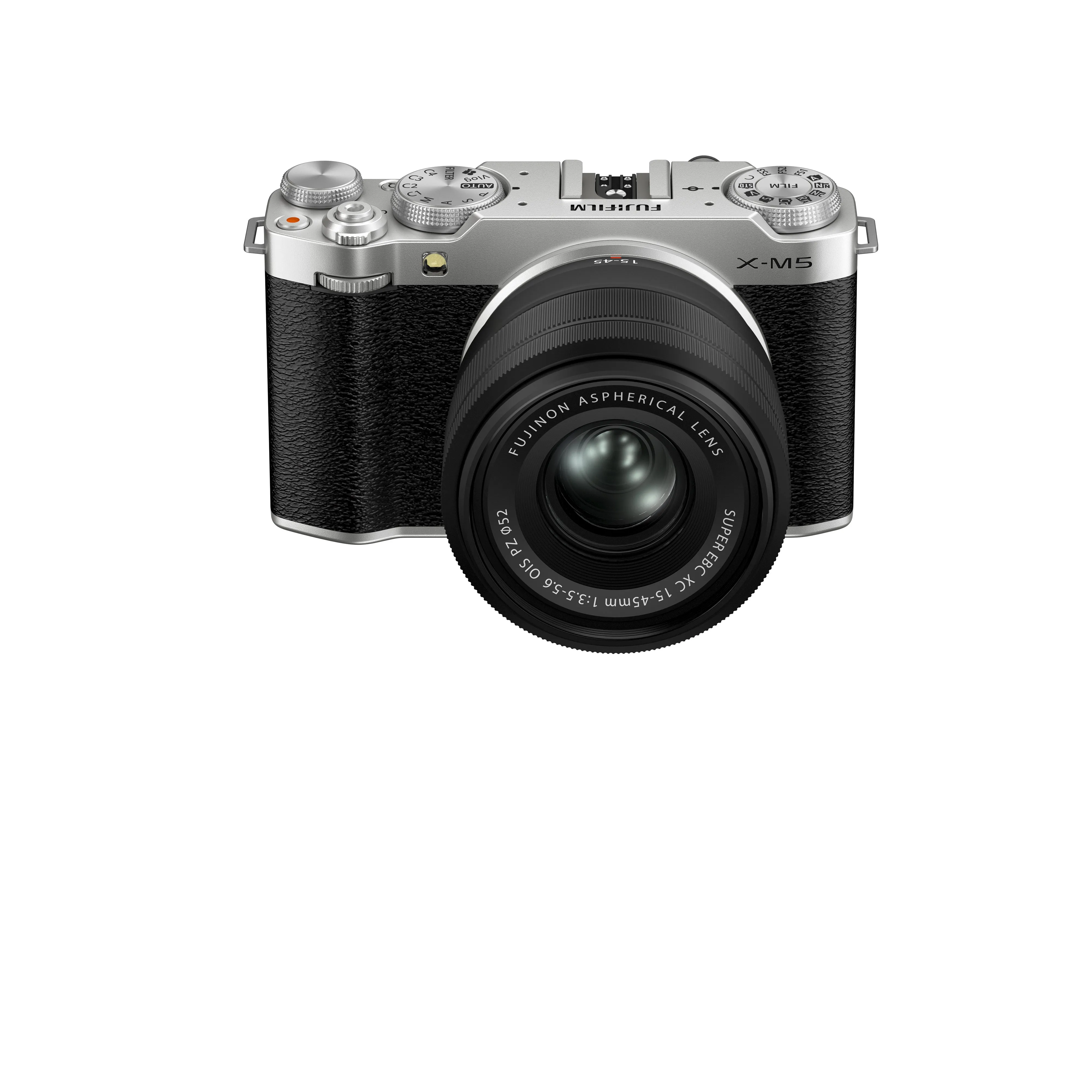 FUJIFILM X-M5 Mirrorless Camera with 15-45mm f/3.5-5.6 Lens (Silver)