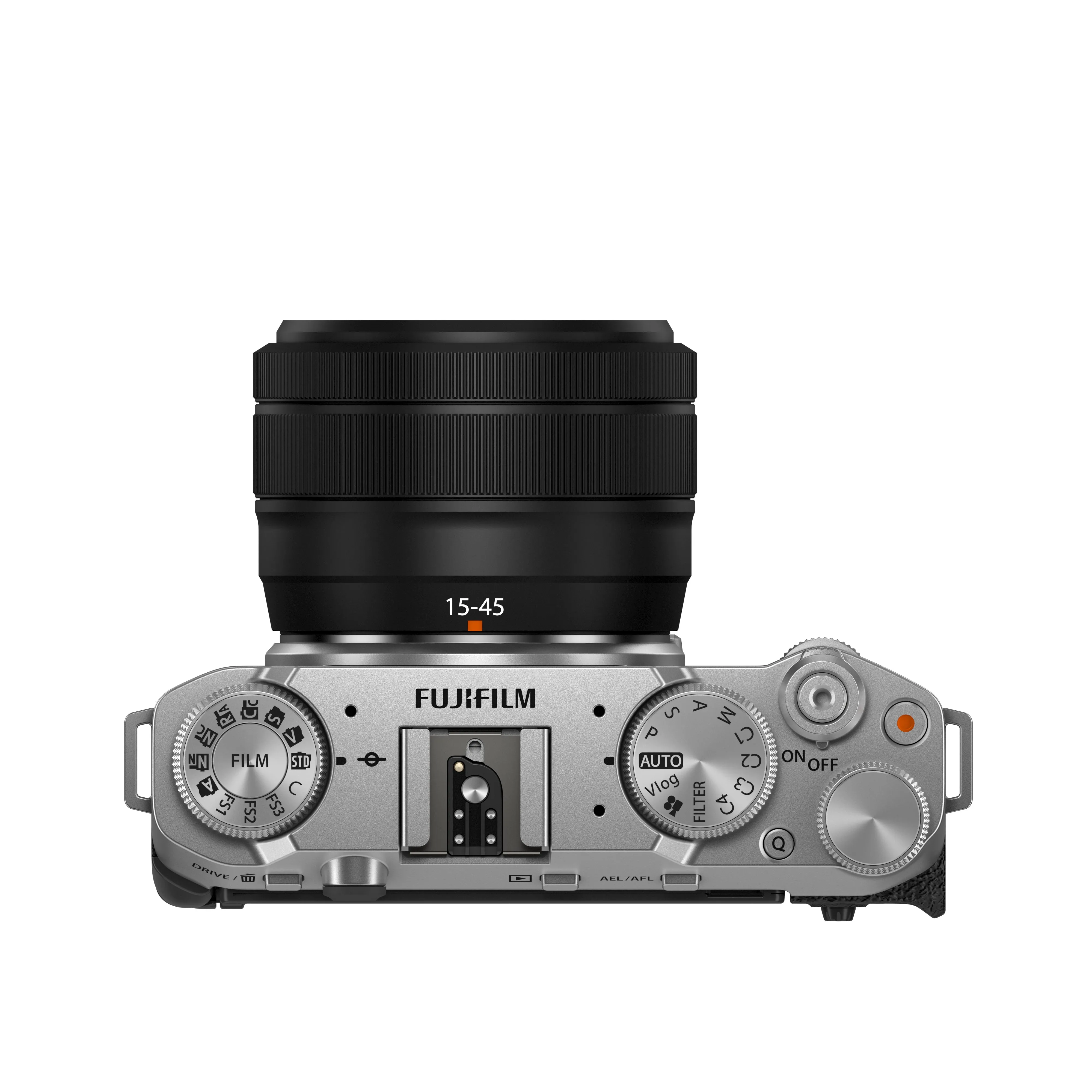 FUJIFILM X-M5 Mirrorless Camera with 15-45mm f/3.5-5.6 Lens (Silver)