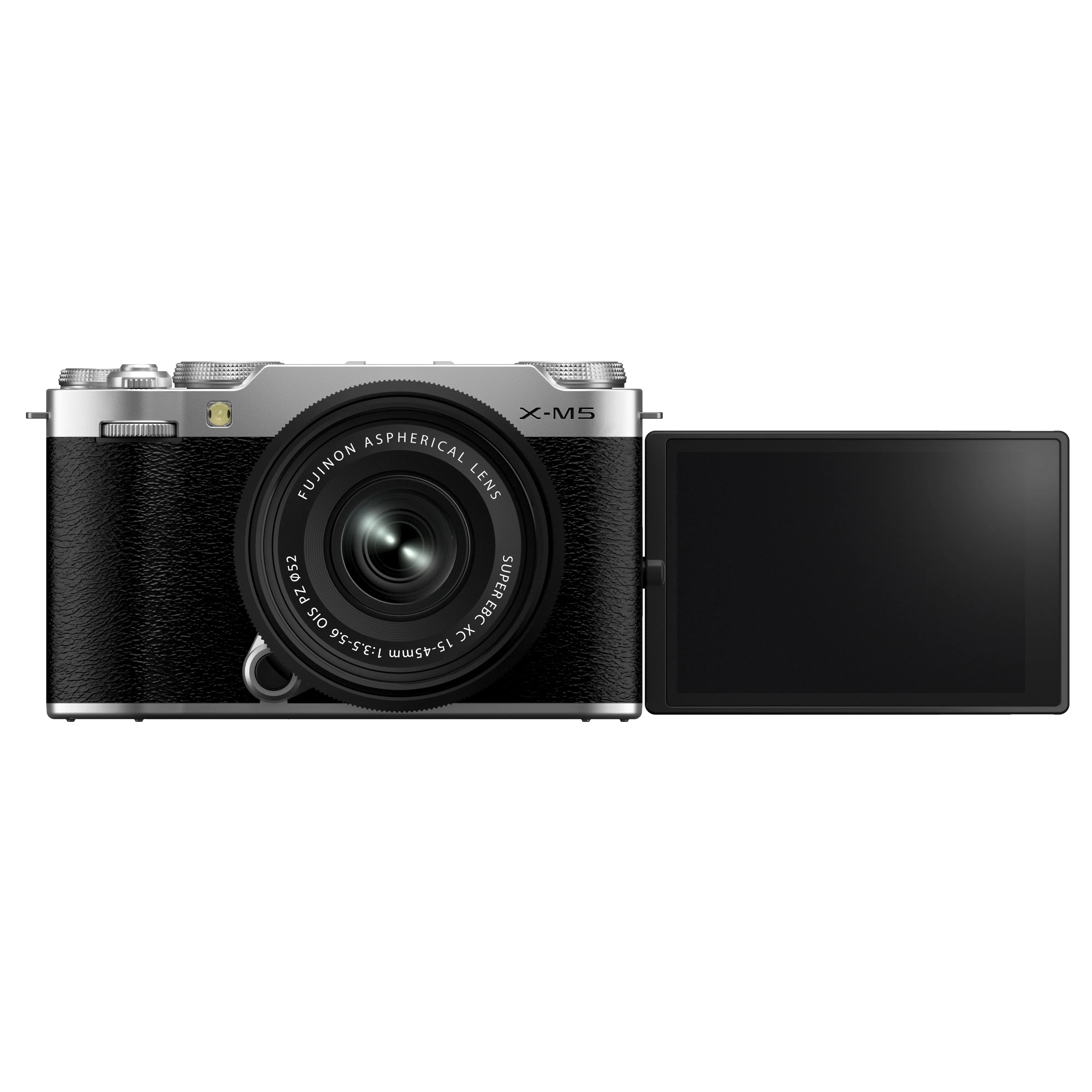 FUJIFILM X-M5 Mirrorless Camera with 15-45mm f/3.5-5.6 Lens (Silver)