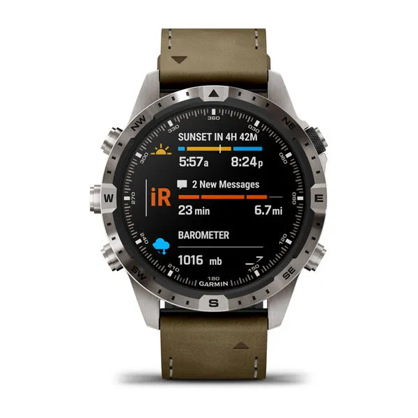 GARMIN Men's Marq Adventurer Gen 2 Leather