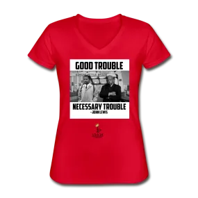 Good Trouble - Women's V-Neck T-Shirt