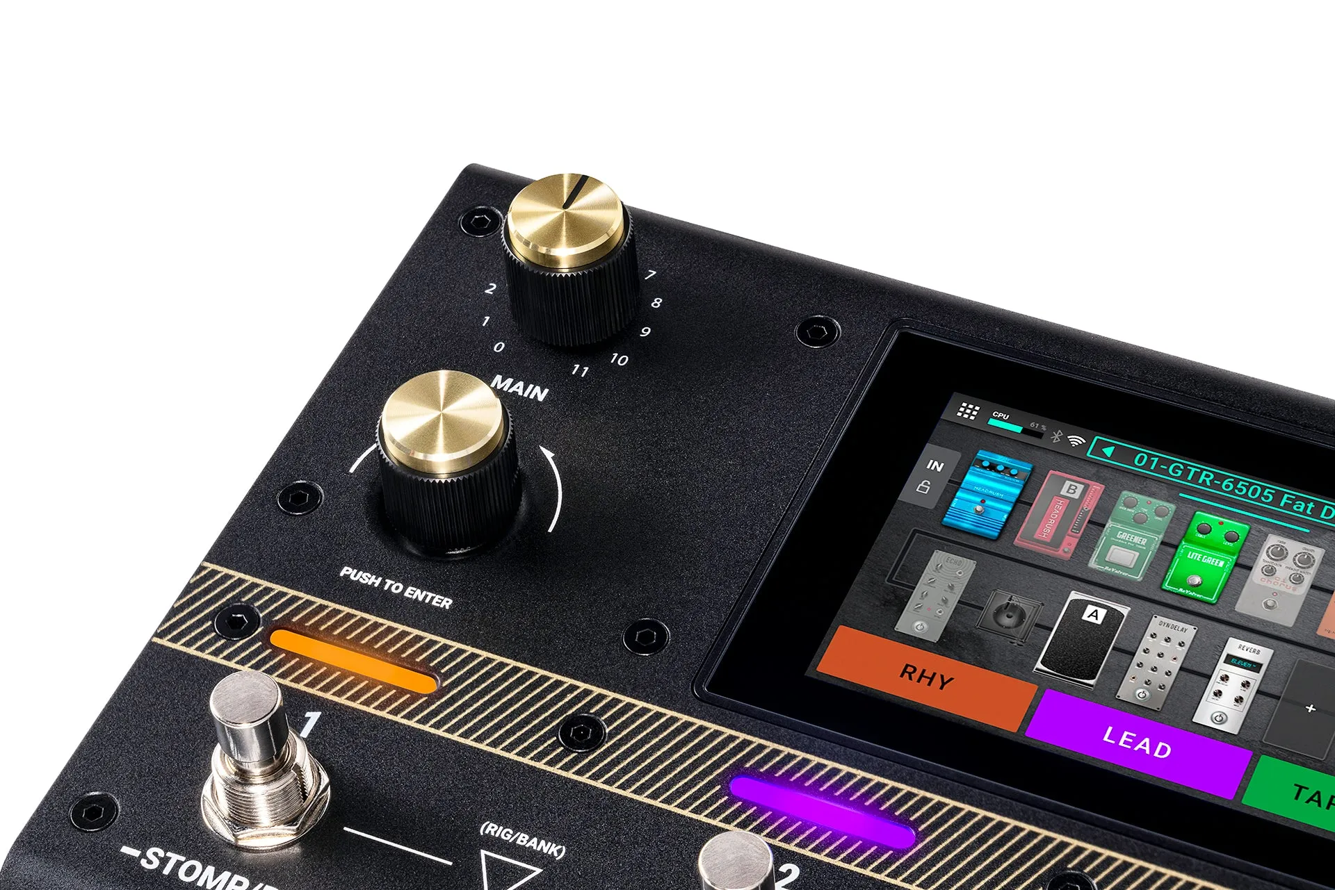 Headrush FLEX PRIME Compact Multi-FX/Amp Modeler with 4" Touch Screen and Wi-Fi/Bluetooth®