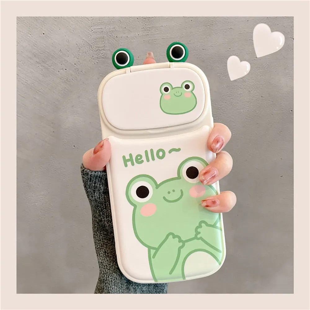 Hello Frog iPhone Case With Mirror