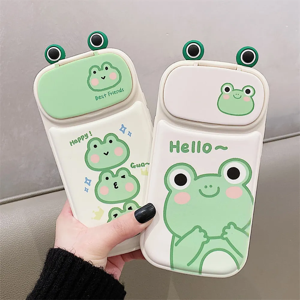 Hello Frog iPhone Case With Mirror