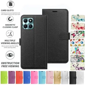 Honor X6A Case Cover Flip Folio Leather Wallet Credit Card Slot