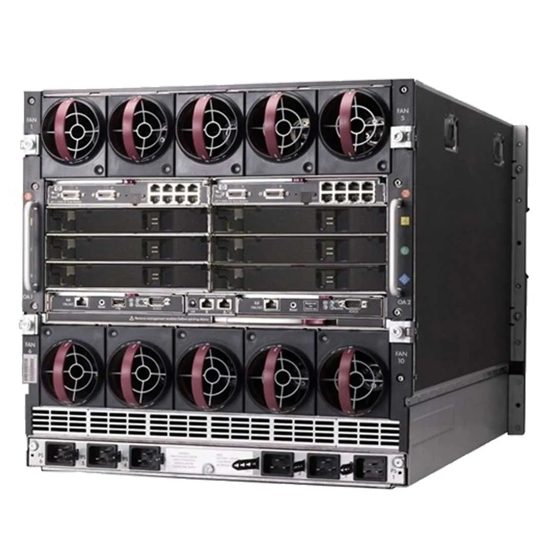 HPE BLc7000 CTO Blade Enclosure TAA-compliant Platinum Enclosure with 2x Onboard Admin 6x PS 10x Fans