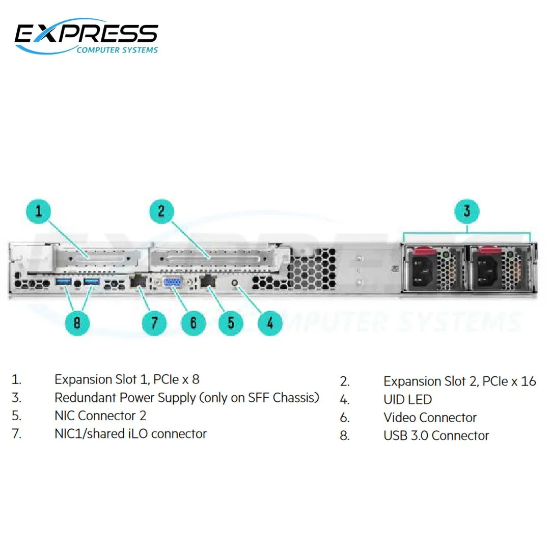 HPE ProLiant DL20 Gen9 E3-1240v5 8GB-U H240 4SFF 290W PS Performance Server | 823559-B21