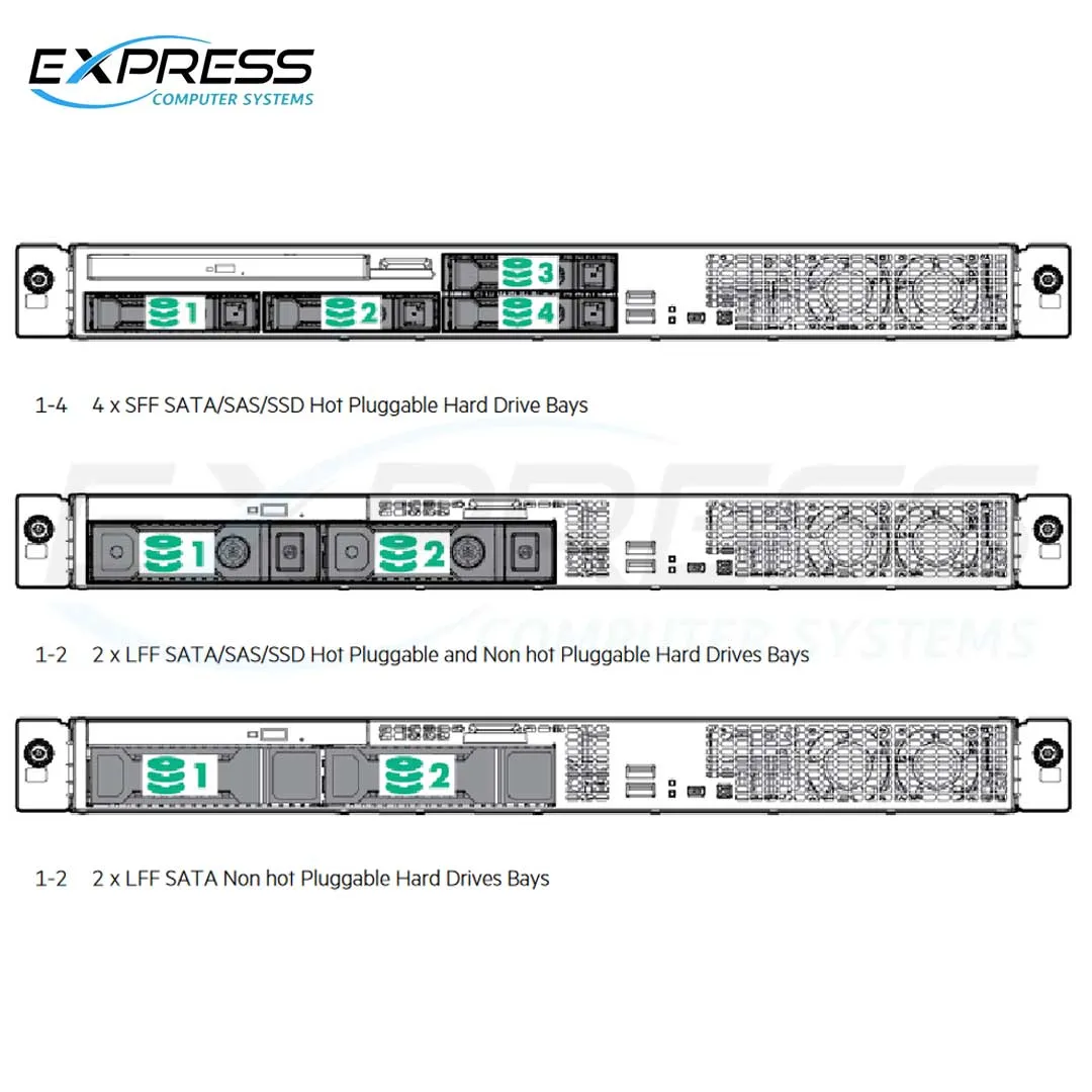 HPE ProLiant DL20 Gen9 E3-1240v5 8GB-U H240 4SFF 290W PS Performance Server | 823559-B21