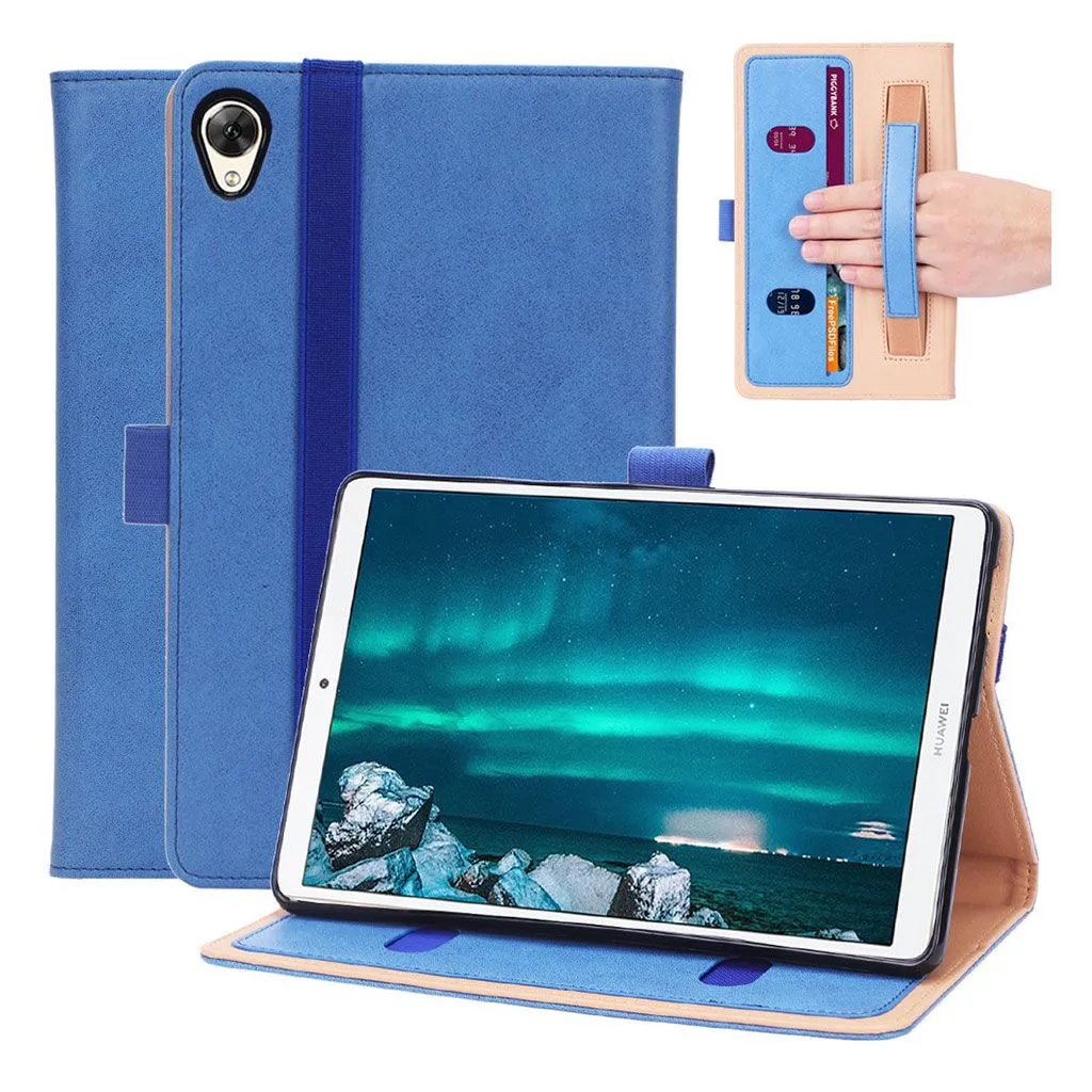 Huawei MediaPad M6 8.4 durable leather flip case - Blue