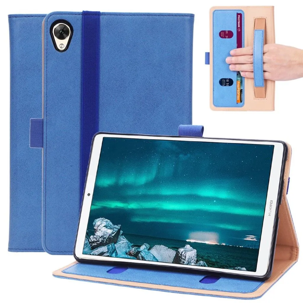 Huawei MediaPad M6 8.4 durable leather flip case - Blue