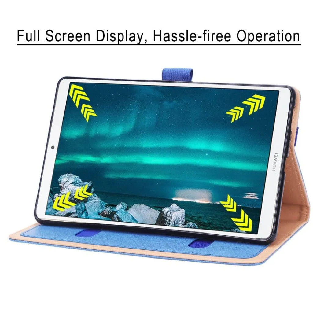 Huawei MediaPad M6 8.4 durable leather flip case - Blue