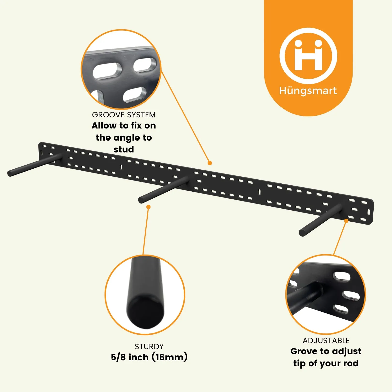 Hungsmart Heavy Duty 10 Inch Floating Shelf Brackets Holds up to 400 lbs