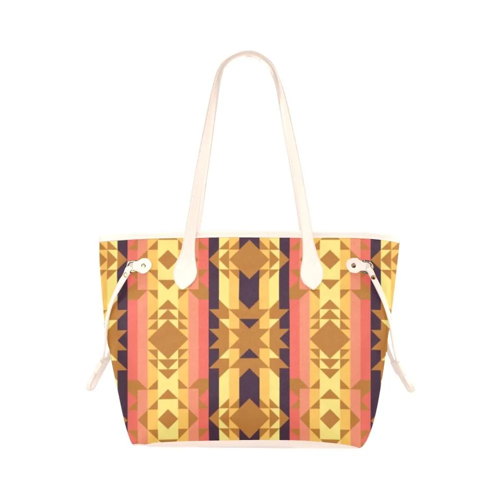 Infinite Sunset Clover Canvas Tote Bag