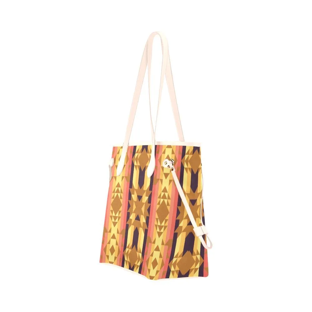 Infinite Sunset Clover Canvas Tote Bag