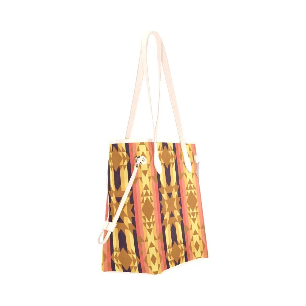 Infinite Sunset Clover Canvas Tote Bag