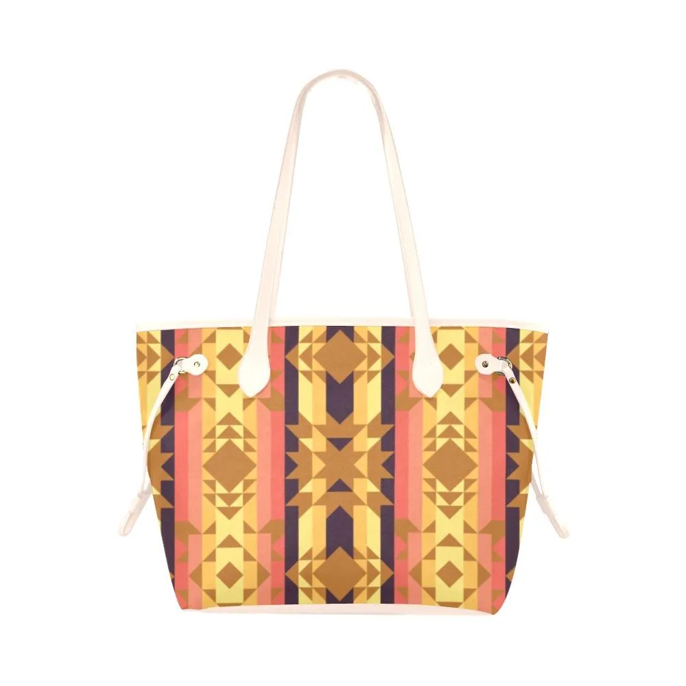 Infinite Sunset Clover Canvas Tote Bag