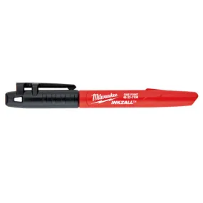 Inkzall Fine Point Jobsite Markers - Black 4 Pack