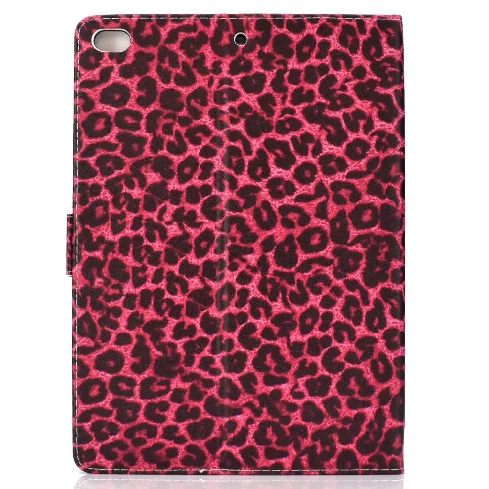 iPad 10.2 (2021) / Air (2019) cool pattern leather flip case - Red Leopard Texture