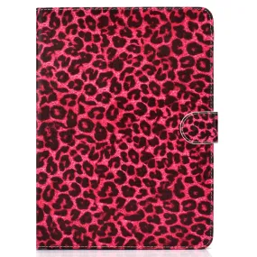 iPad 10.2 (2021) / Air (2019) cool pattern leather flip case - Red Leopard Texture