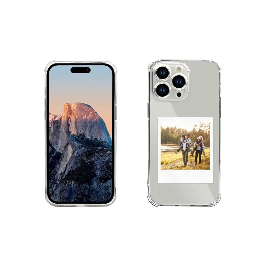 IPhone 13 Pro Back Cover with Photo Transparent TPU Case with Camera Protection