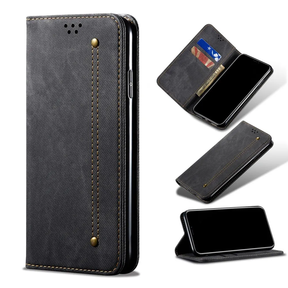 Jeans Samsung Galaxy M52 5G Flip case - Black