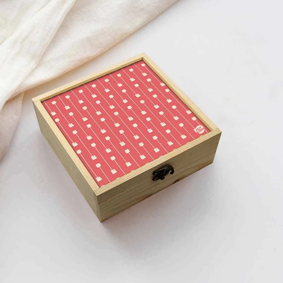 Jewellery Box Wooden Jewelry Organizer -  Sweet Pink