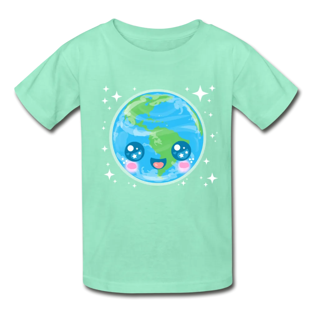 Kawaii Earth Youth T-Shirt