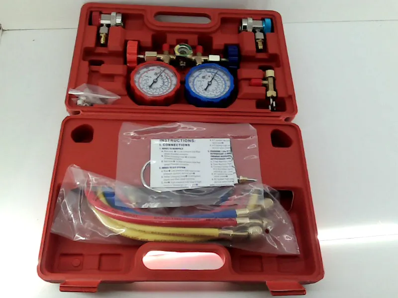 Komtai 3 Way AC Diagnostic Couplers with Can Tap in Carrying Case