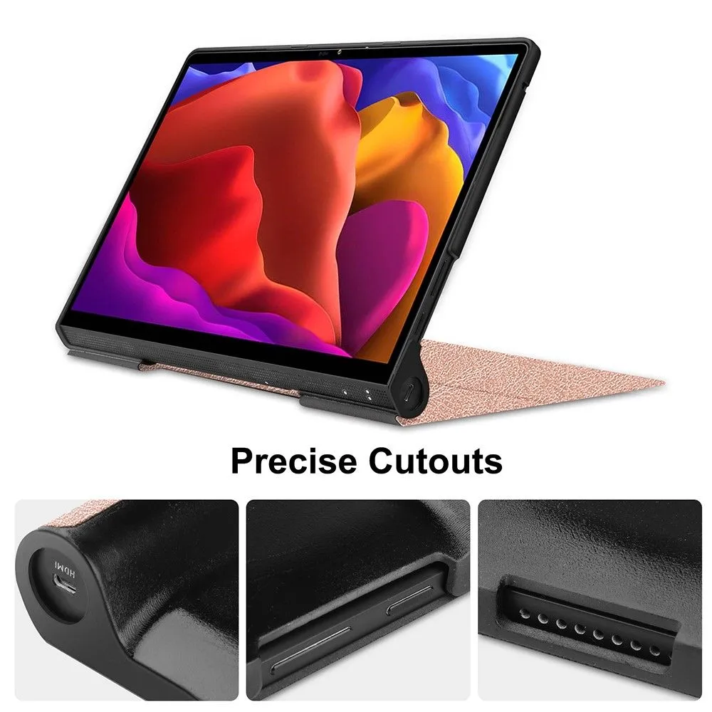 Lenovo Yoga 13 PU leather flip case with kickstand - Rose Gold