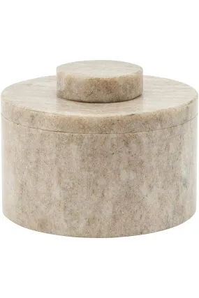 Marble Round Lidded Box