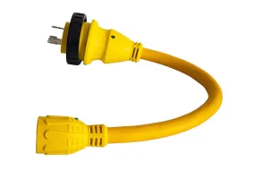 Marine shore power Adapter Pigtail L5-30P Male to 5-15R Female