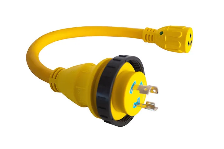 Marine shore power Adapter Pigtail L5-30P Male to 5-15R Female