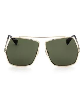 MaxMara Elsa Women's Green Oversized Sunglasses