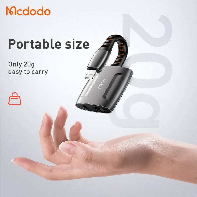 Mcdodo Lightning to Lightning and DC3.5mm Adapter 0.1m