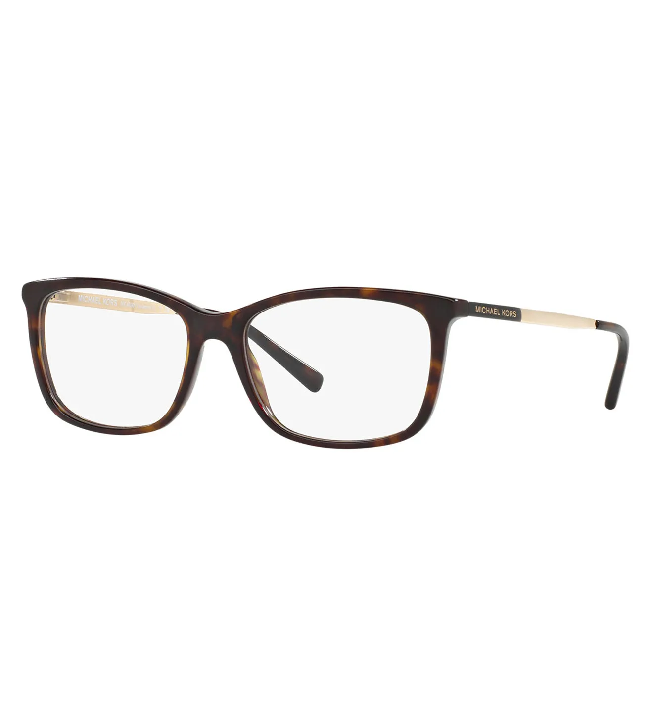 Michael Kors Unisex Tortoise Rectangular Optical Frame