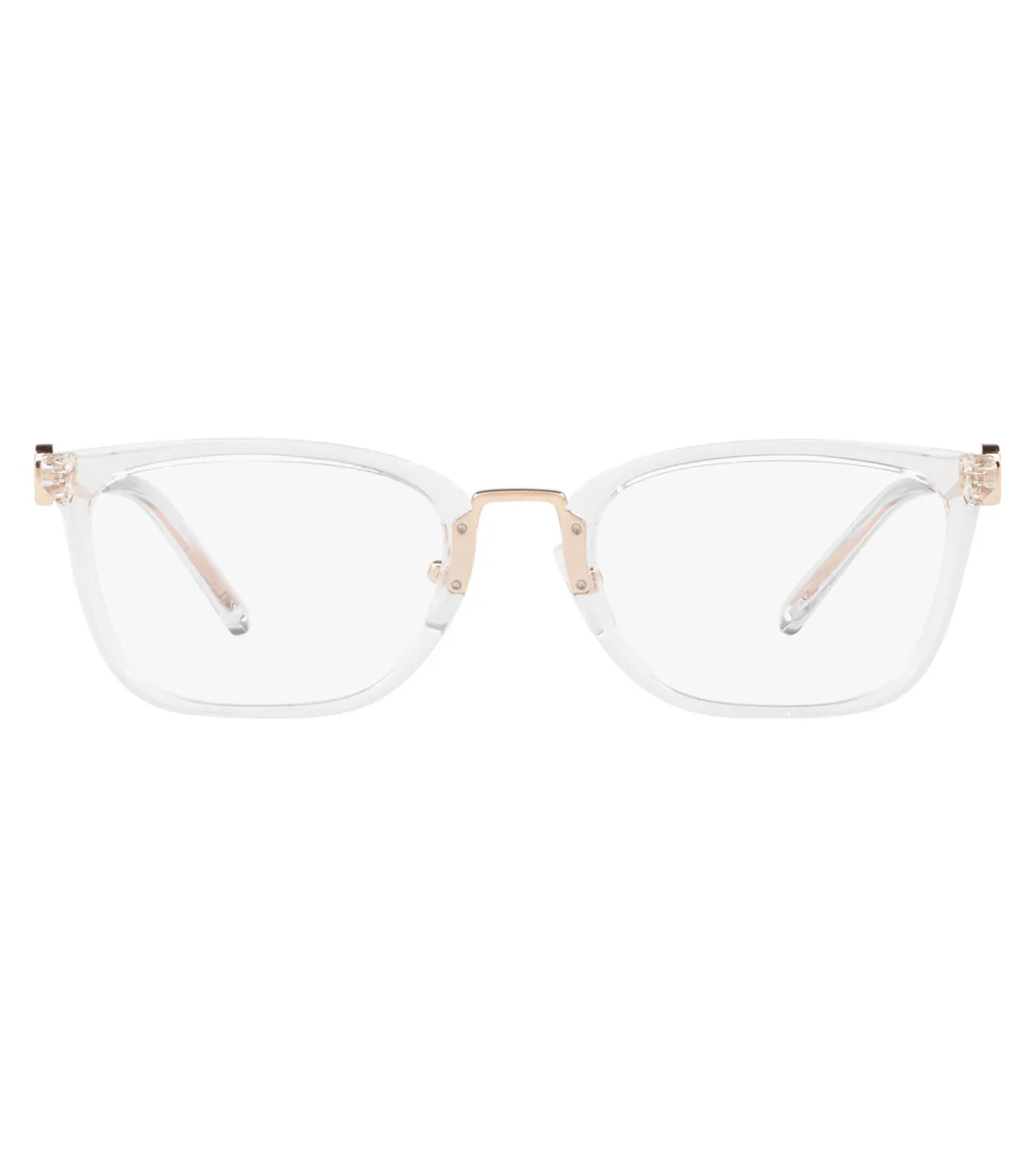 Michael Kors Unisex Transparent Rectangular Optical Frame