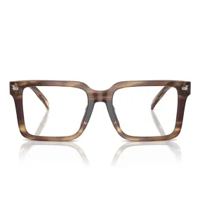 Micheal Kors Men Brown Horn Square Optical Frame