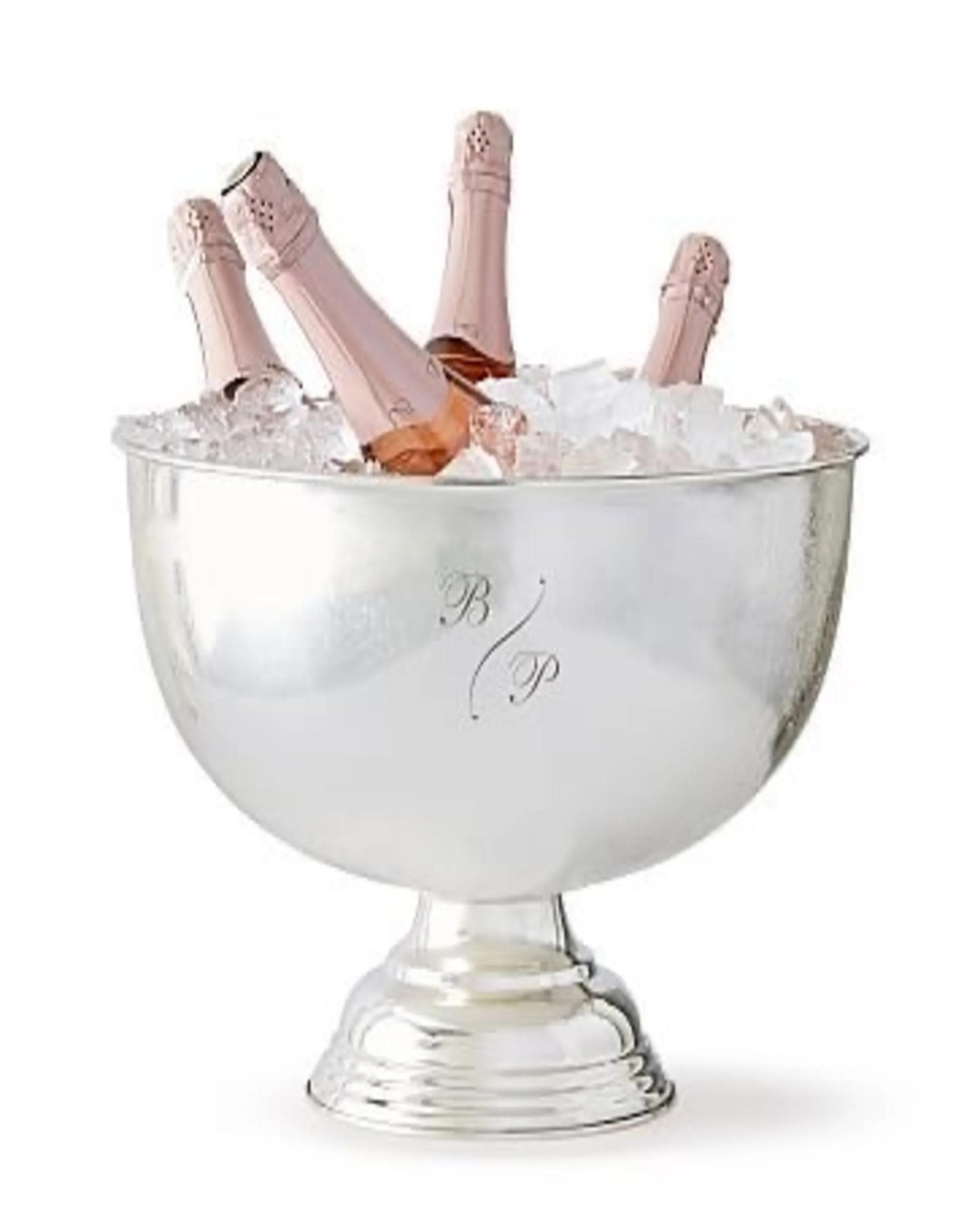 Mie Wine and Champagne Collar in Silver - Angie Homes Serverware