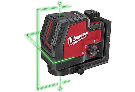 Milwaukee 3522-21 USB Rechargeable Green Cross Line & Plumb Points Laser