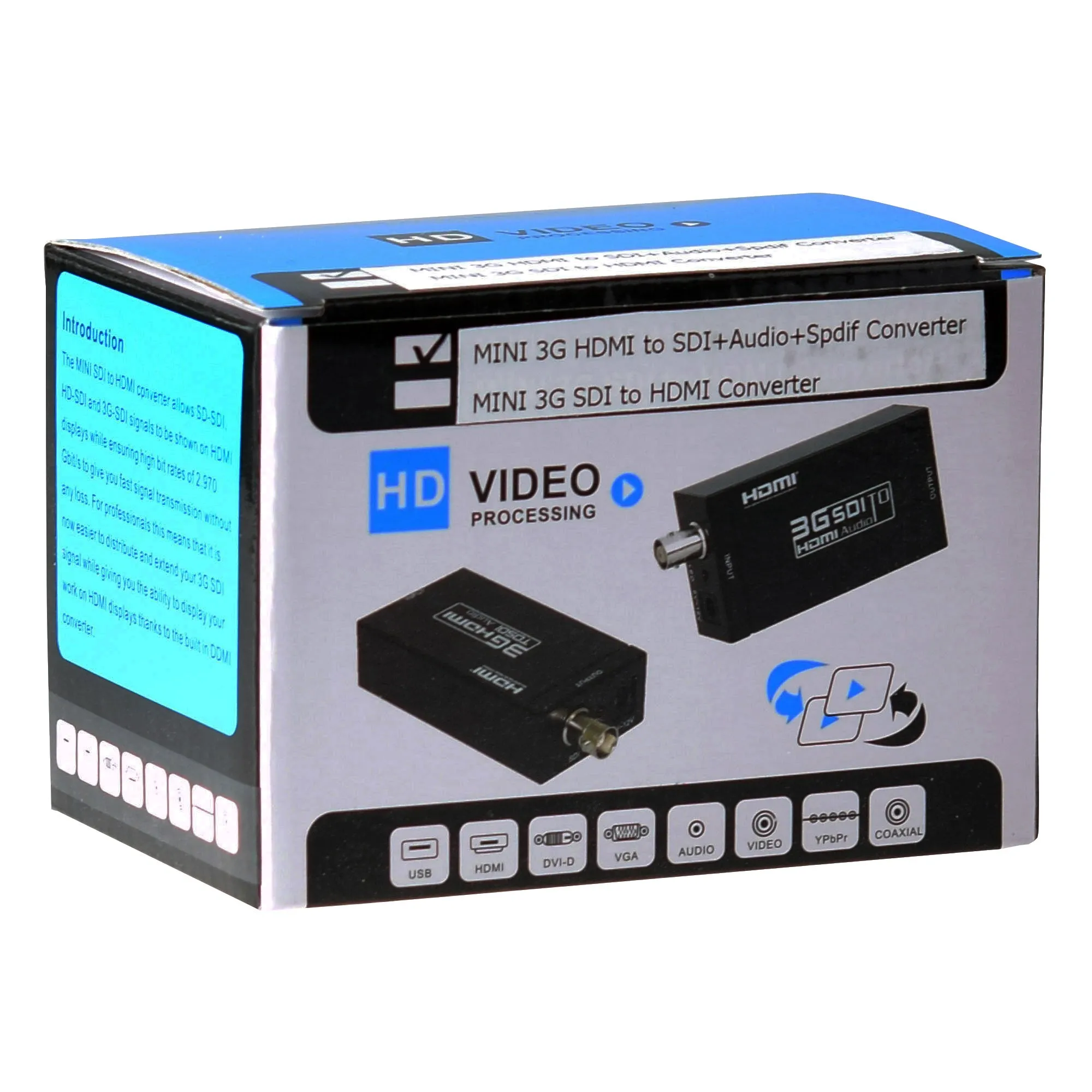 MINI 3G HDMI TO SDI AUDIO SPDIF S/PDIF CONVERTER ADAPTER BNC SDI/HD-SDI/3G-SDI US PLUG