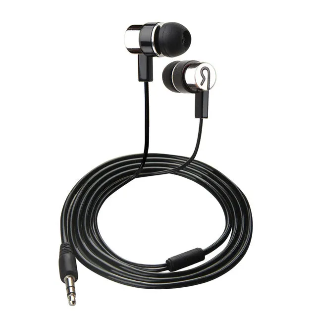 MOONBIFFY 3.5mm In-ear Stereo Earphone Headset with Earbud Listening Music for iPhone HTC Smartphone MP3