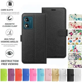 Motorola Moto E13 Flip Folio Book Wallet Case