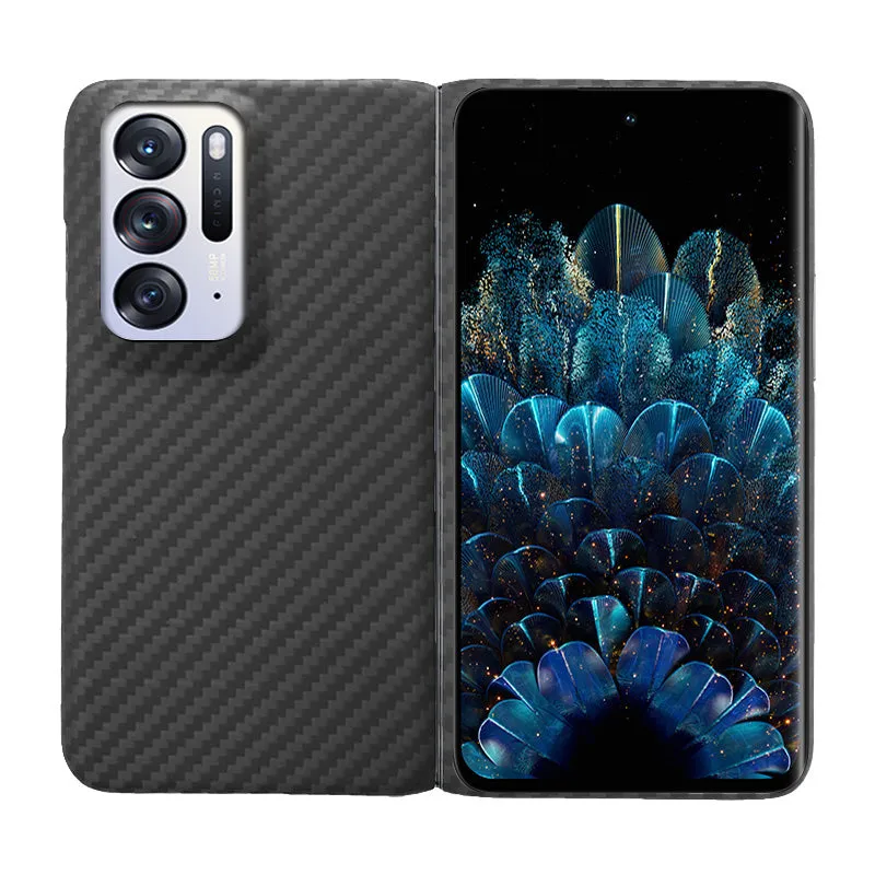 Oatsbasf Luxury Pure Carbon Fiber Case for OPPO Foldable Smartphones